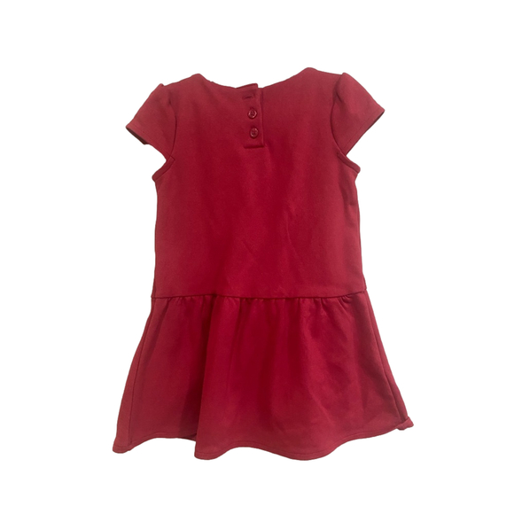 Gymboree Girls Bow Ponte Dress 🎀- 🎄Holiday Traditions - salsa(red) 3T - Picture 4 of 6